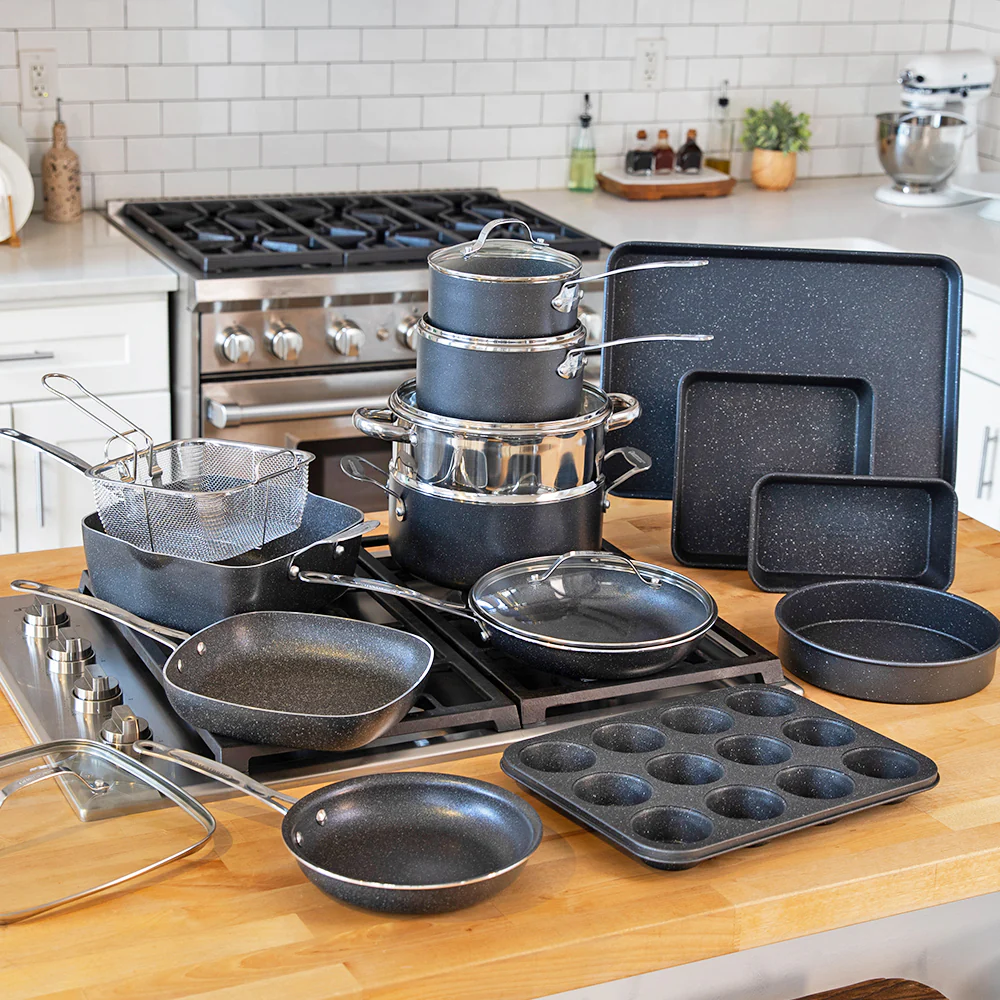 Granitestone 20-piece complete cookware set — image 1